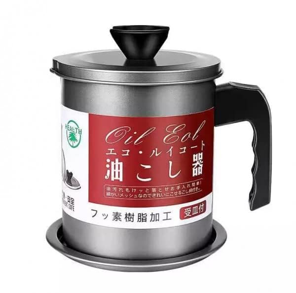 COYRASTH Bacon Grease Container with Strainer Stainless Steel Used Cooking Oil Container Frying Oil Filter Pot for Kitchen Strain Store Cooking Oils Bacon Grease and Frying Oil - Image 5
