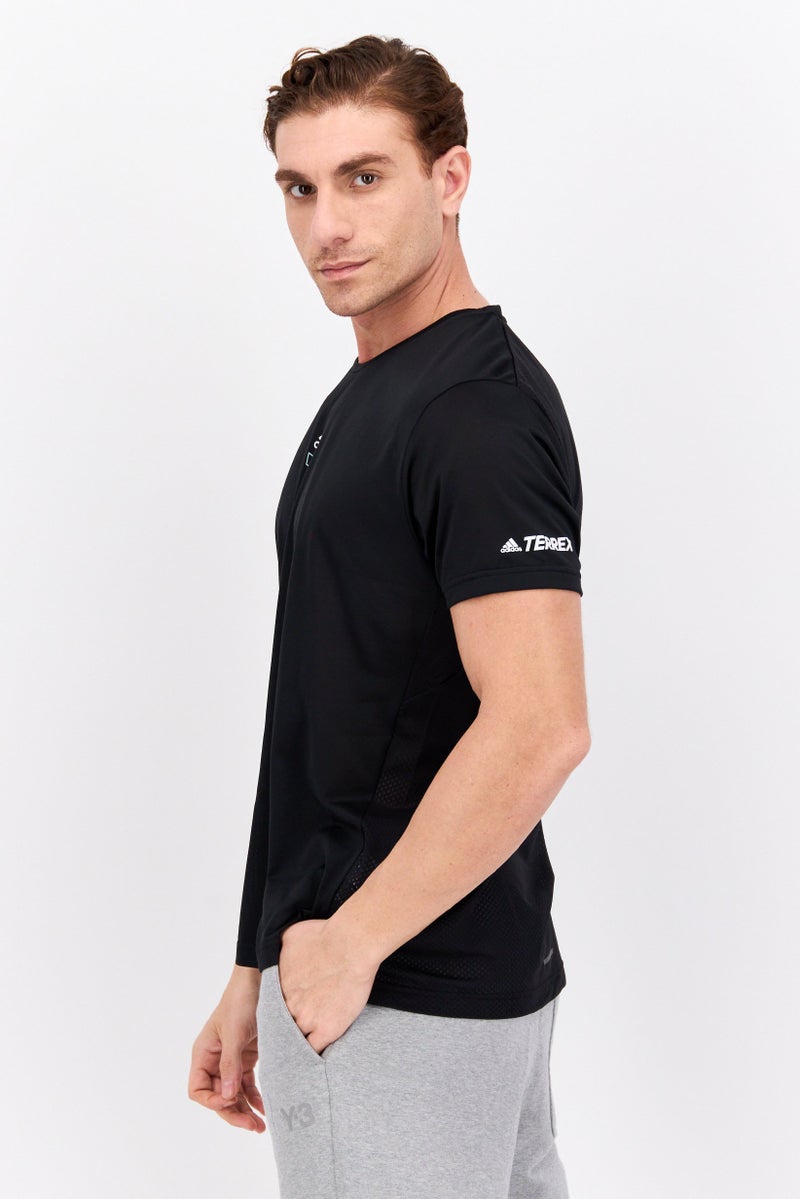 Adidas Men Sportswear Fit Training T Shirt, Black - Image 2