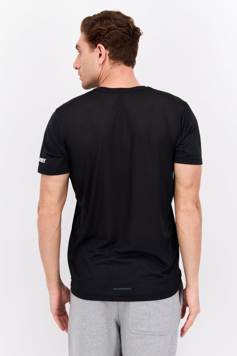 Adidas Men Sportswear Fit Training T Shirt, Black - Image 3