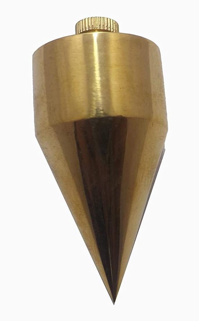 Plumb Bob | Solid Brass Levelling Instrument | 100 Gram Precision Plummet with String for Vertical Alignment and Surveying - Image 3