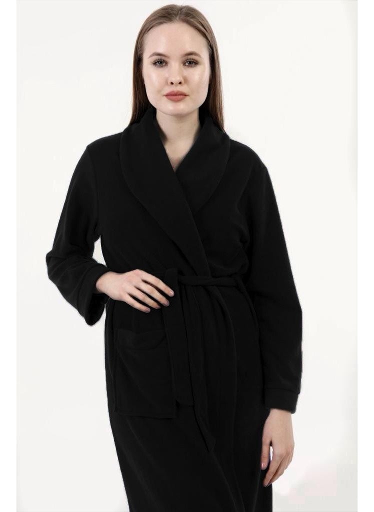 Likapa Long Shawl Collar Fleece Dressing Gown 226  - Image 2
