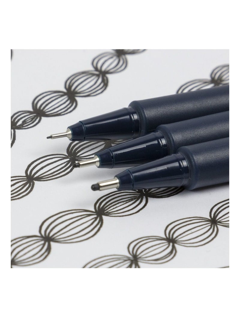 Schneider 8 قطع قلم رفيع حبر أسود من بيكتوس - Image 3