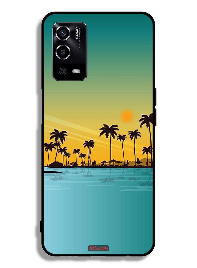 Tolwak Oppo A55 4G Protective Case Cover Scenery Abstract Art - Image 2