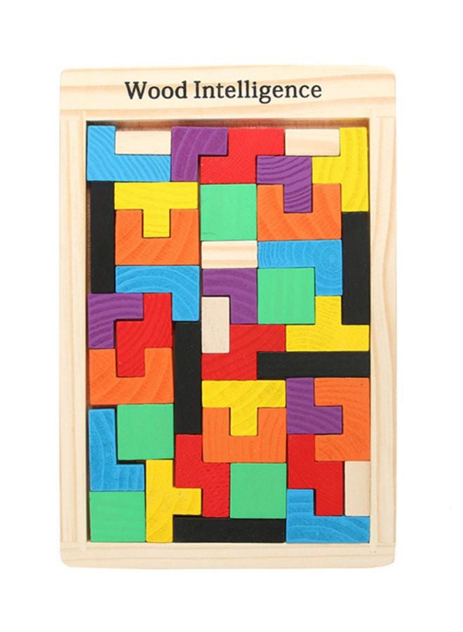Wooden Tetris Puzzle - Image 2