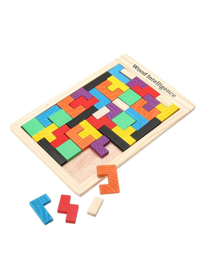 Wooden Tetris Puzzle - Image 1