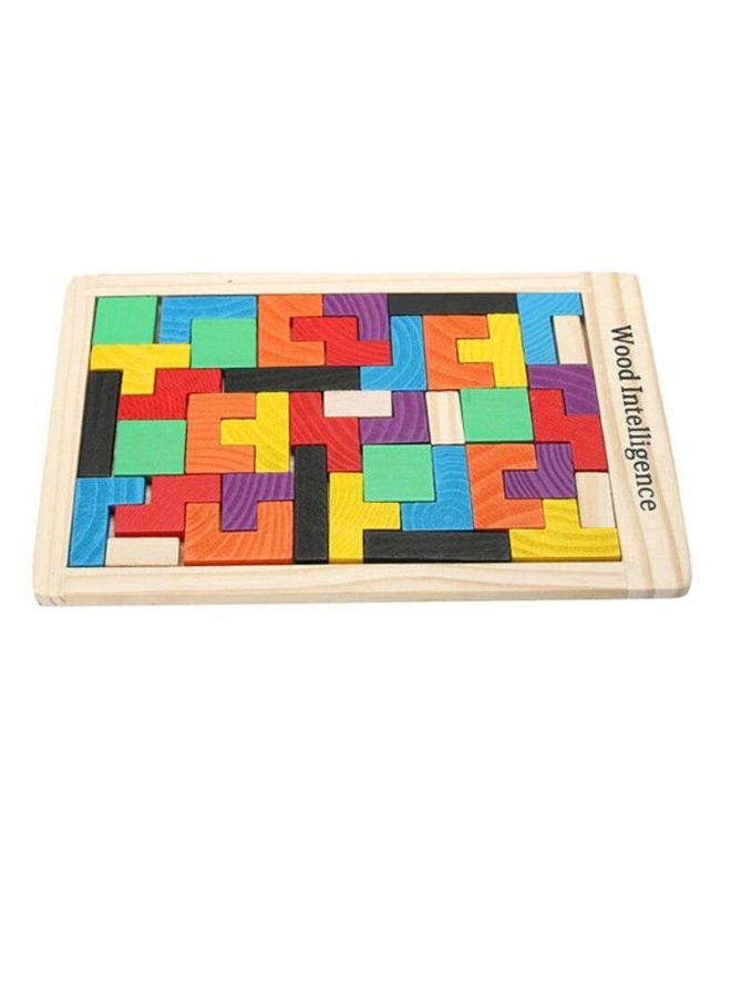 Wooden Tetris Puzzle - Image 3