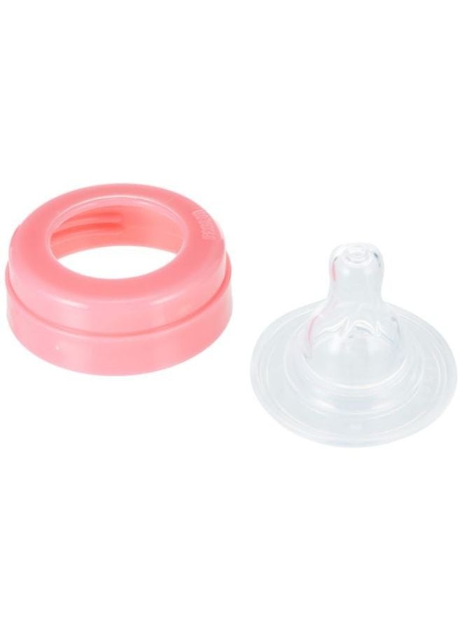 FARLIN PP Wide Neck Feeder With Handle 270 ML, Pink - Image 4