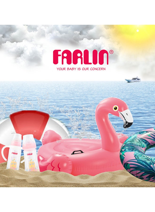 FARLIN PP Wide Neck Feeder With Handle 270 ML, Pink - Image 5