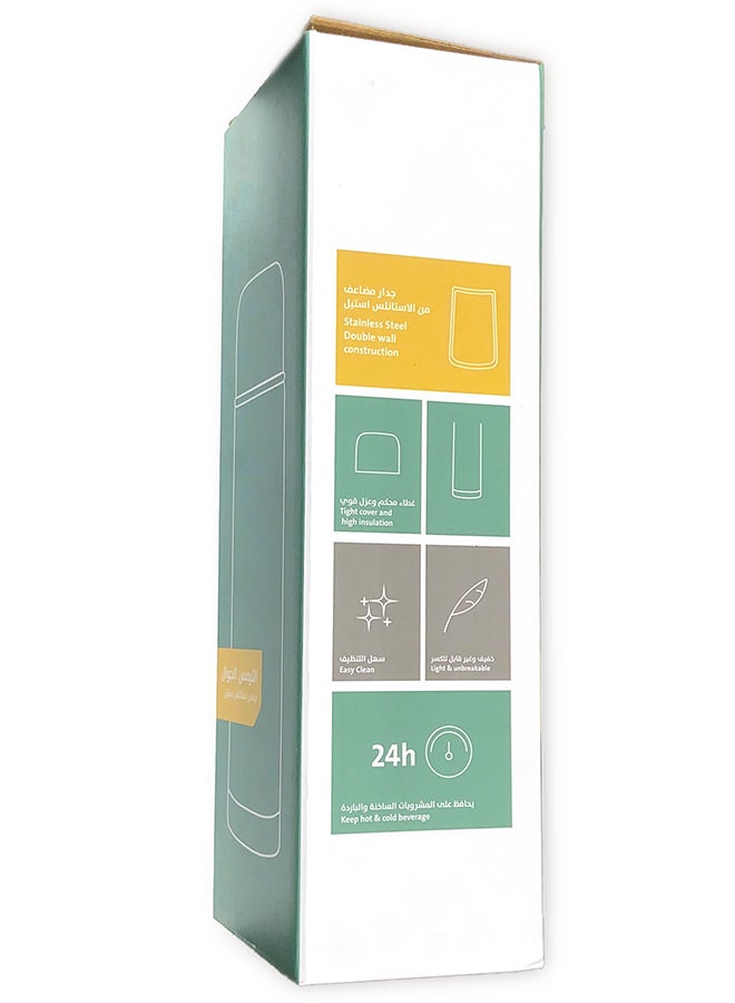 Alsaif Stainless Steel Vacuum Flask 1000ml Silver Insulated Bottle for Daily Use Travel Home Office - Image 4