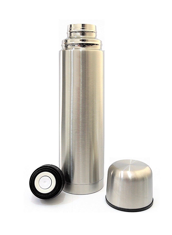 Alsaif Stainless Steel Vacuum Flask 1000ml Silver Insulated Bottle for Daily Use Travel Home Office - Image 2