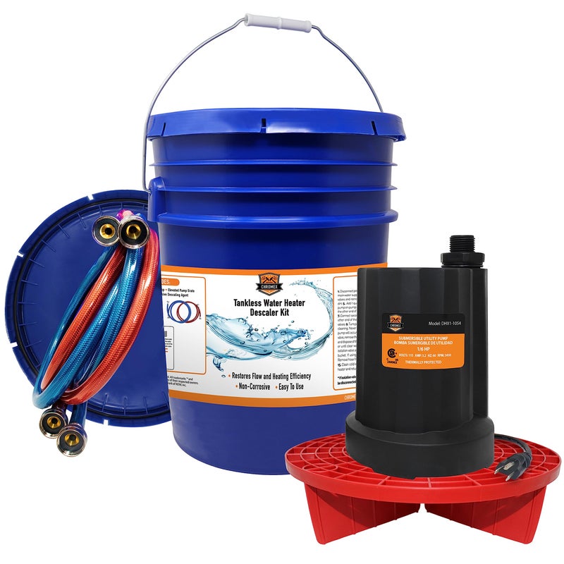 Chromex Tankless Heater Descaler Kit Just Add Vinegar or Your Own Descaler