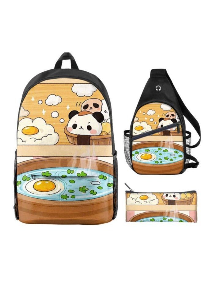 Universal cartoon new three-piece schoolbag - 313 - Image 1
