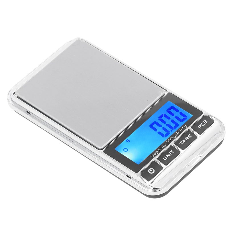 Digital Pocket Scale High Accuracy Portable Safe Reliable Mini Pocket Jewelry Scale with LCD Display for Jewelry Shop Home 300g/0.01g - Image 5