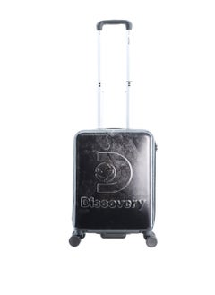 Discovery Discovery Stone ABS Hard Shell Carry-On Small Cabin Travel Suitcase Black, Durable Lightweight Travel Luggage, 4 Double Wheel Trolley Bag with TSA Combination Lock (49 cm/20 Inch).  - Image 1