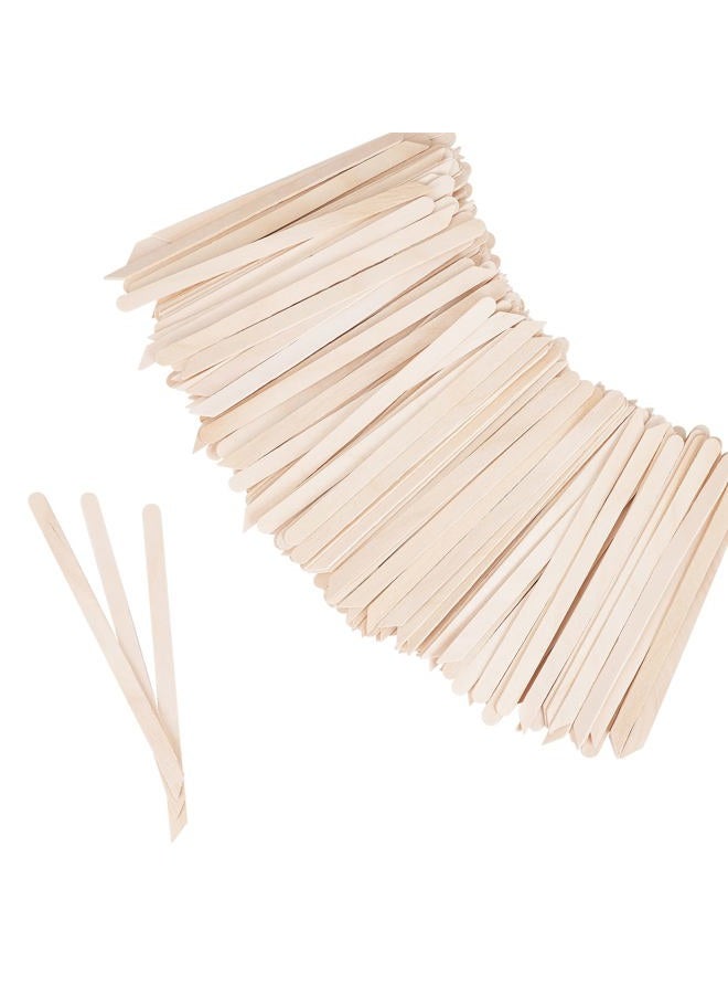 MMonDod 1200Pcs Wooden Wax Sticks Small Wax Spatula Eyebrow Wax Sticks for Hair Removal Eyebrow Lip Nose Brow Wax Applicator Sticks (Slanted Handle)  - Image 1