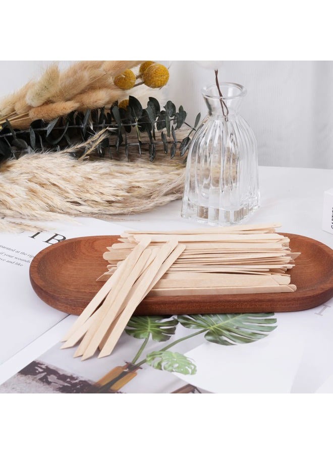 MMonDod 1200Pcs Wooden Wax Sticks Small Wax Spatula Eyebrow Wax Sticks for Hair Removal Eyebrow Lip Nose Brow Wax Applicator Sticks (Slanted Handle)  - Image 5