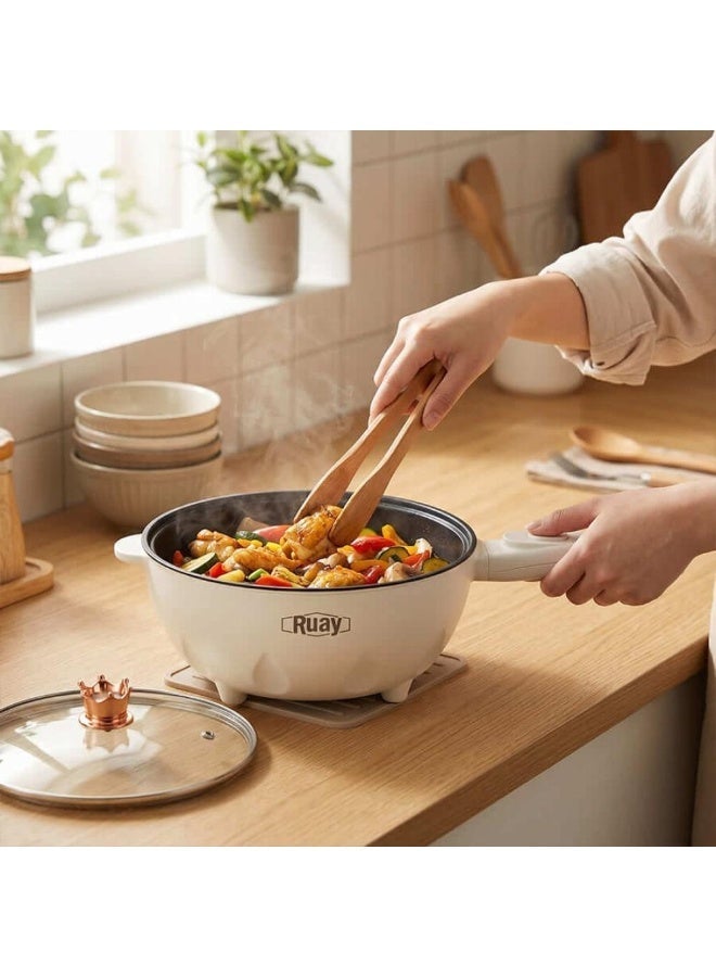 Ruay Electric Hot Pot 3L Temperature Control, Non-Stick Pan Food Steamers - 800WRA89 - Image 5
