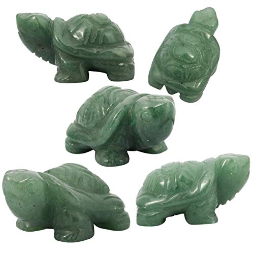 mookaitedecor Crystal Turtle Statue Sculpture Stone Healing Reiki Pocket Gemstone Figurines 1.5 Inch - Image 3