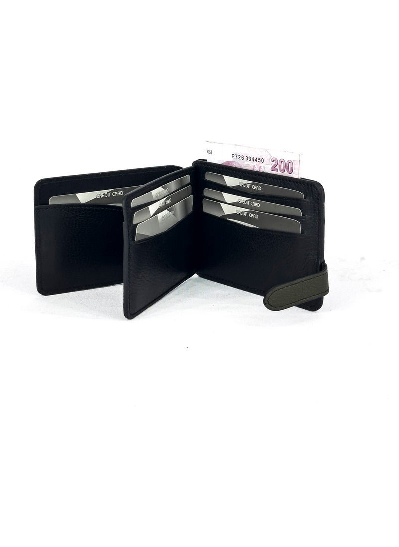 Louisiana Polo Leather Men's Wallet Black 733  - Image 3