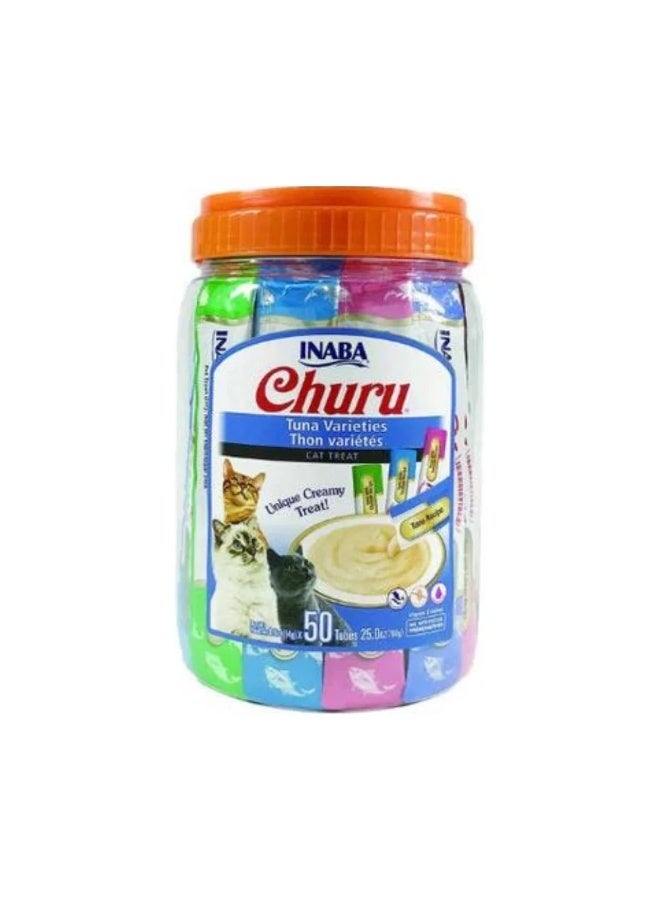 INABA Churu Tuna Varieties 50 Tubes 50x14g - Image 1