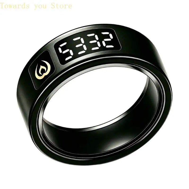Elegant Metal Intelligent Ring with Digital Display & Vibration Alerts - Image 4