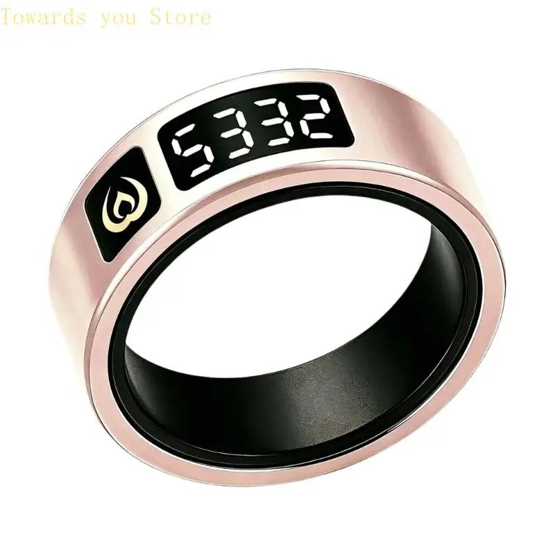 Elegant Metal Intelligent Ring with Digital Display & Vibration Alerts - Image 5