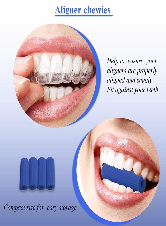 Dentosmile Chewies Seater in Blue Colour with Carry Case for Aligner Chompers Trays (Unscented) - Image 3