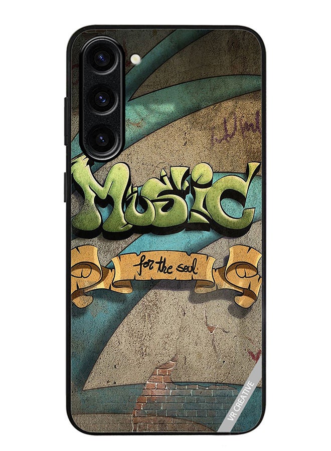VR CREATIVE Protective Case Cover For Samsung Galaxy S23 Plus Music For The Soul Design Multicolour - Image 1