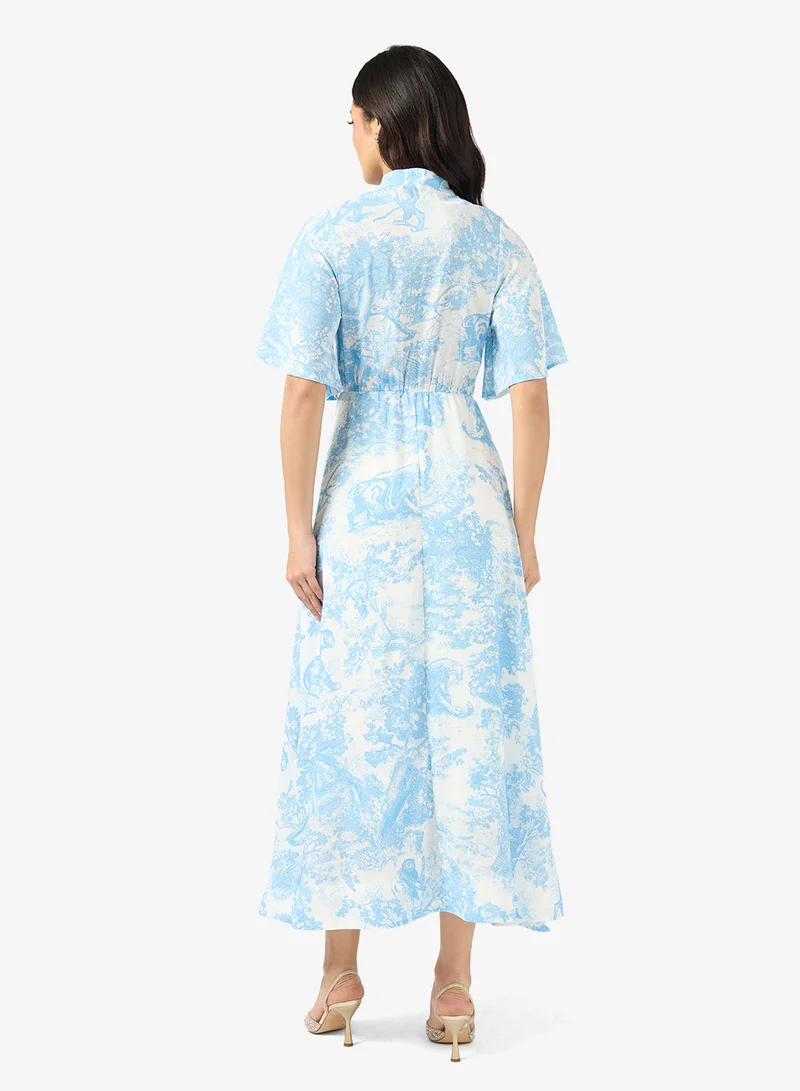 ايلا Monochrome Print Dress