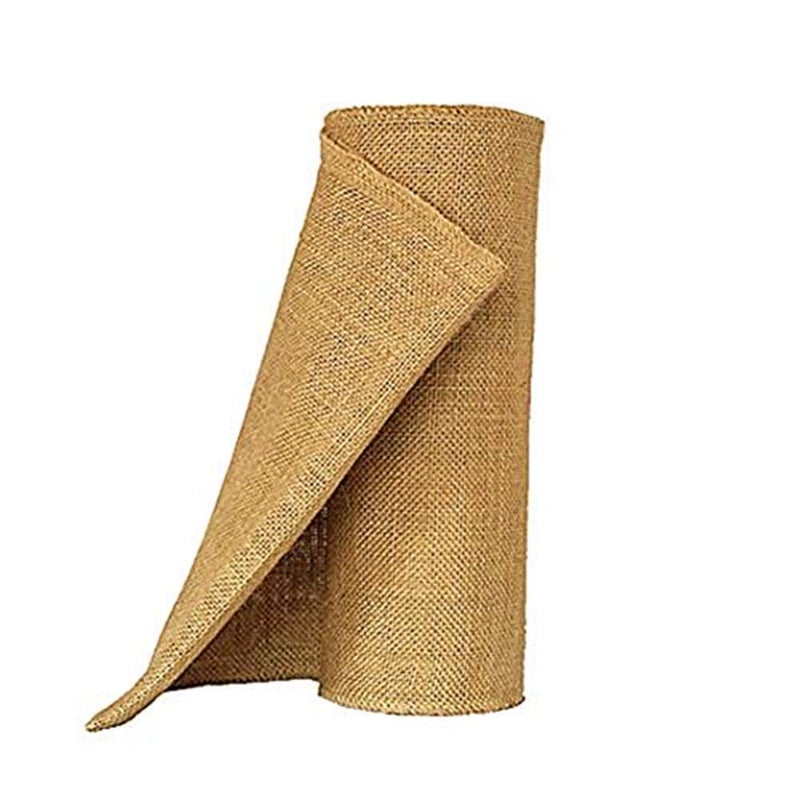 Ozxchixu Jute Burlap Table Runner-12 '' Wide x 10 Yards Long Burlap Fabric Loll Perfect for Weddings Table-Runners Decorations & Crafts. - Image 2