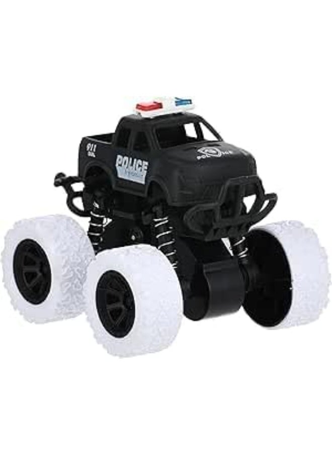 Police Car Toy for Kids - Black/White (1 Piece), Plastic  - Image 2