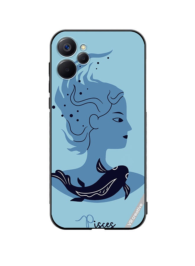 VR CREATIVE Protective Case Cover For Realme 9i 5G Pisces Zodiac Sign 2 Design Multicolour - Image 1