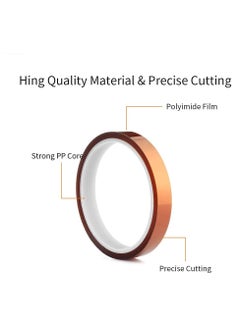 Y&D High Temp Tape, Heat Resistant Sublimation Tape Thermal for Sublimating Print, Transfer and Insulation, Masking, Soldering, Powder Coating  - Image 3