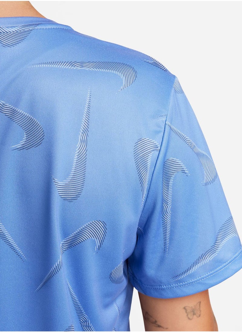 Nike Dri-fit swoosh aop short-sleeve crop T-shirt  - Image 4