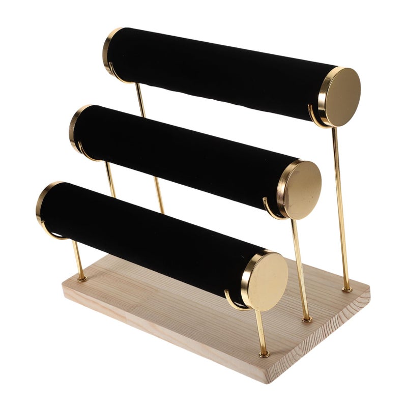 Black Jewelry Display Stand Removable Bracelet Rack For Bangles Watches Home Retail Organizer - Image 2