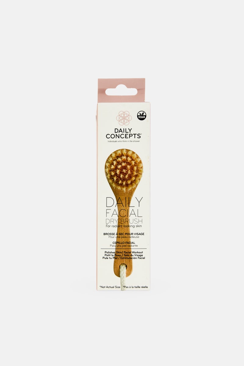 Daily Concepts Daily Facial Dry Brush, Brown - Image 1