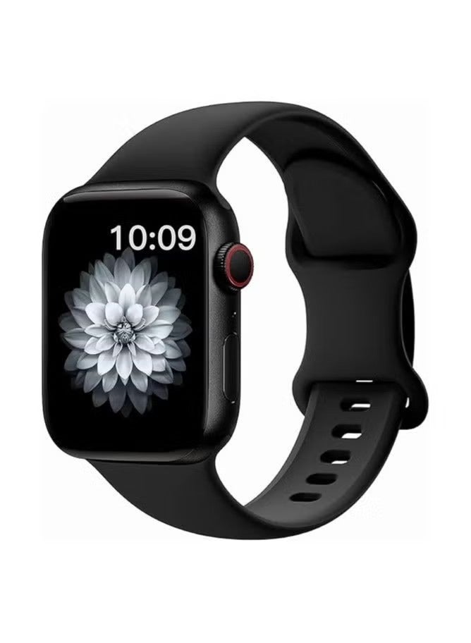 Sport Silicone Band Compatible with Apple Watch 44mm/45mm/46mm/49mm Classic Soft Replacement Strap Applicable to iWatch Series 11/10/9/8/7/6/5/4/Ultra/Ultra2/Ultra3/SE/SE2/SE3 - Image 1
