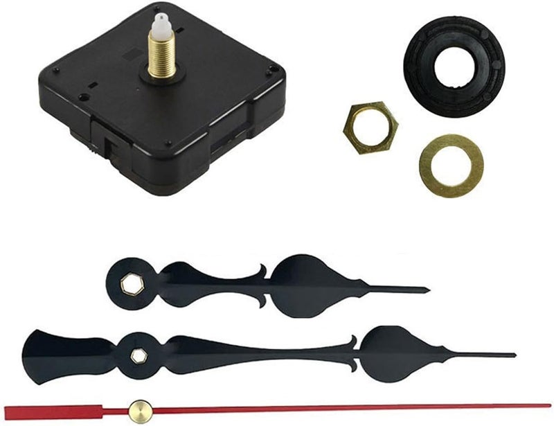 Clock Movement Replacement Set for 5-8mm Thickness Panel Wall Quiet Operate Easy Installation with Hands Set - Image 1