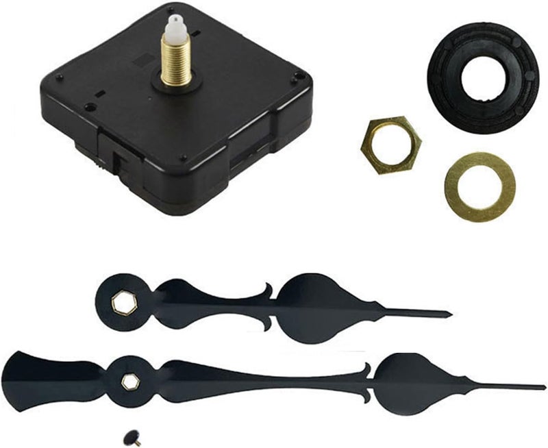 Clock Movement Replacement Set for 5-8mm Thickness Panel Wall Quiet Operate Easy Installation with Hands Set - Image 3