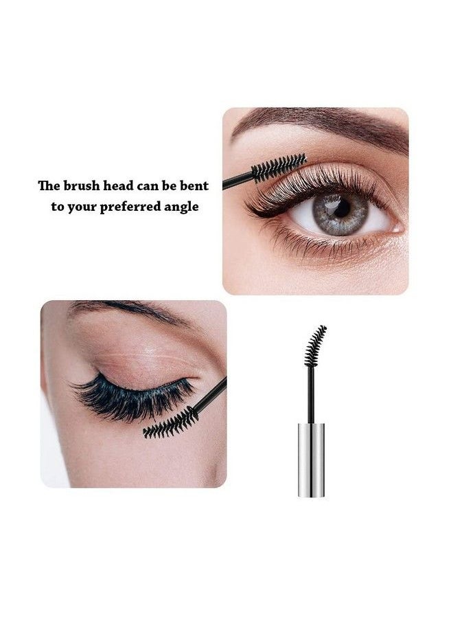 10Ml Empty Plastic Diy Mascara Tube Eyelash Cream Wand Container Bottle Vials With Brush With Plugs ; Funnels For Castor Oil ; Eyelash Growth Makeup Containers (Gold + Silver)