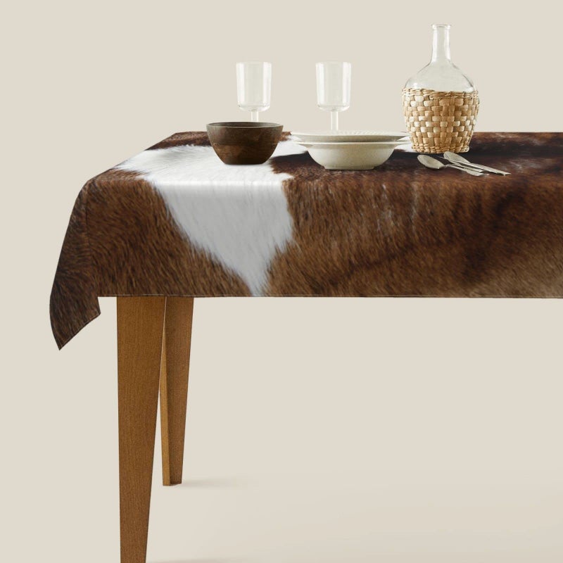 Worltoldb Cow Tablecloths Polyester Table Cloth for Kitchen Dinning Table Washable Table Cover for Parties Wedding Picnic - Image 2