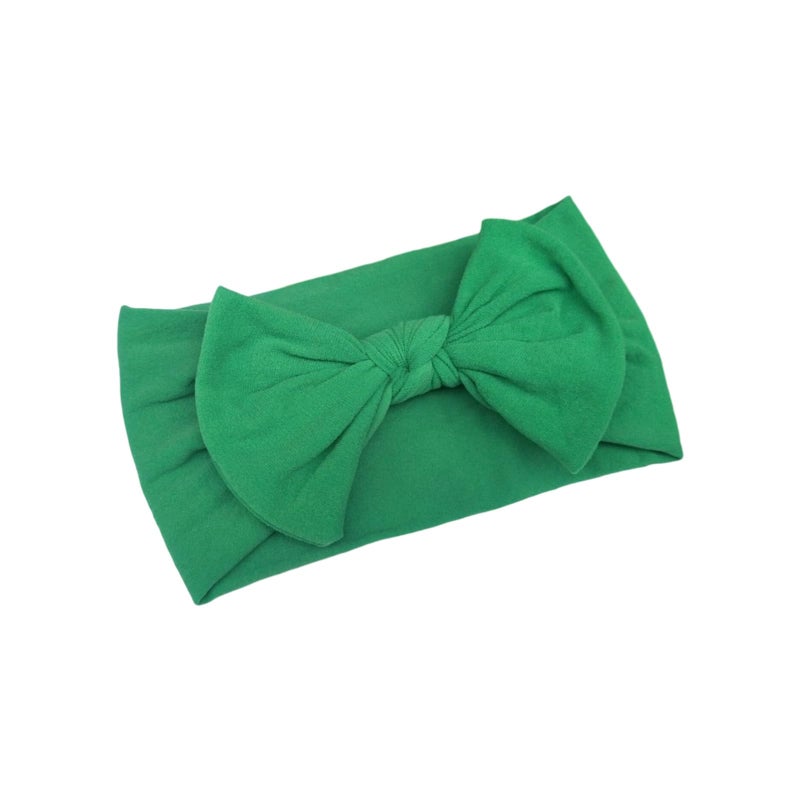 Soft Green Nylon Baby Hairband Gentle Elastic Headbands For Infants Toddlers - Image 2