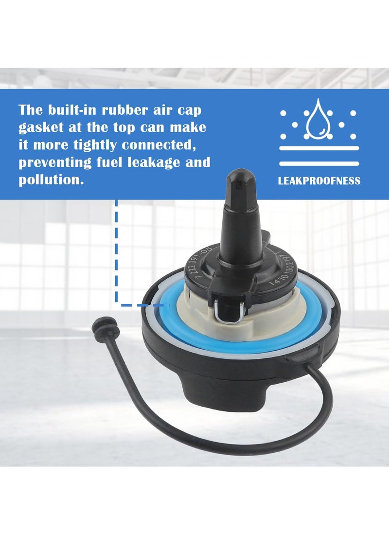 SYOSI - Fuel Tank Filler Cap,Gas Cap Compatible With BMW E39 E46 E60 E90 E92-128i 320i 325i 328i 328xi 330i 330xi 335i 525i 528i 530i 535i 750i X1 X3 X5 Z4 M3 Mini Cooper, Replace 16117222391, 10844, 31848 - Image 1