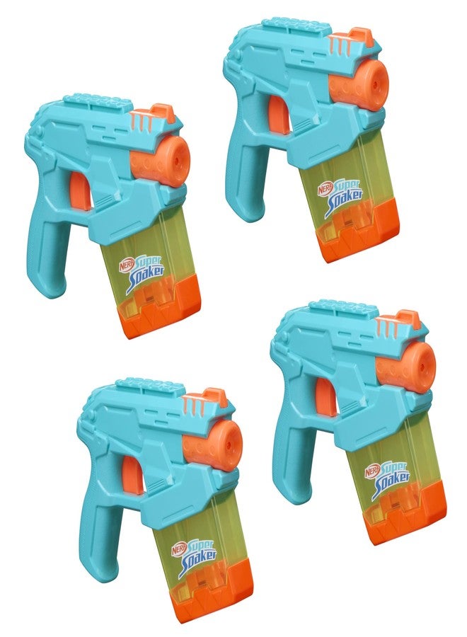 SUPER SOAKER Nerf Super Soaker Mini Dunk-Fill Funpack | 4 Water Blasters | Easy Instant Fill Tanks, Just Dunk & Go | 3.4 Fluid Ounce Tanks | Water Toys for Ages 6+ - Image 1
