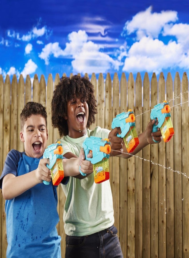 SUPER SOAKER Nerf Super Soaker Mini Dunk-Fill Funpack | 4 Water Blasters | Easy Instant Fill Tanks, Just Dunk & Go | 3.4 Fluid Ounce Tanks | Water Toys for Ages 6+ - Image 3