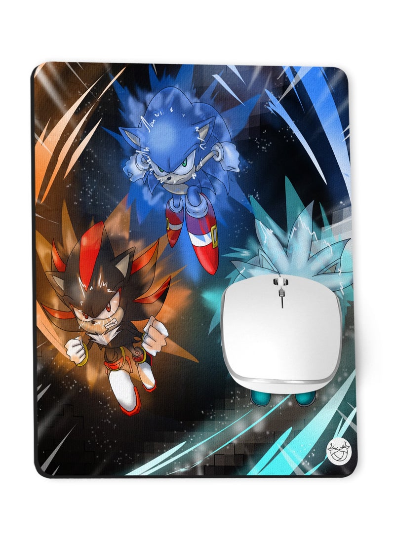 Reeman Design Mouse pad with Sonic speed design print