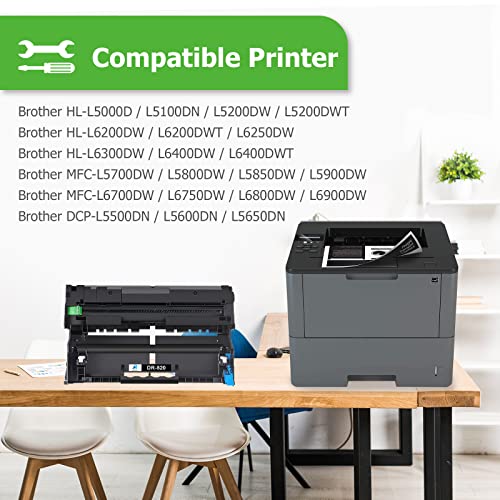 Aztech Compatible Drum Unit Replacement for Brother DR820 DR-820 DR 820 for Brother HL-L6200DW MFC-L5850DW MFC-L5900DW MFC-L6700DW MFC-L5800DW HLL6200DW HL-L5200DW HLL5100DN Printer (Black, 2-Pack) - Image 4