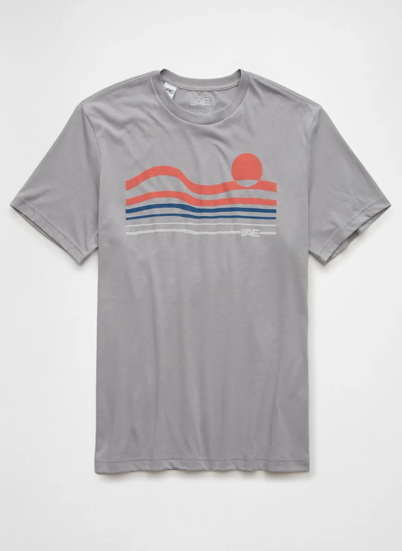American Eagle Graphic Logo Crew Neck T-Shirt