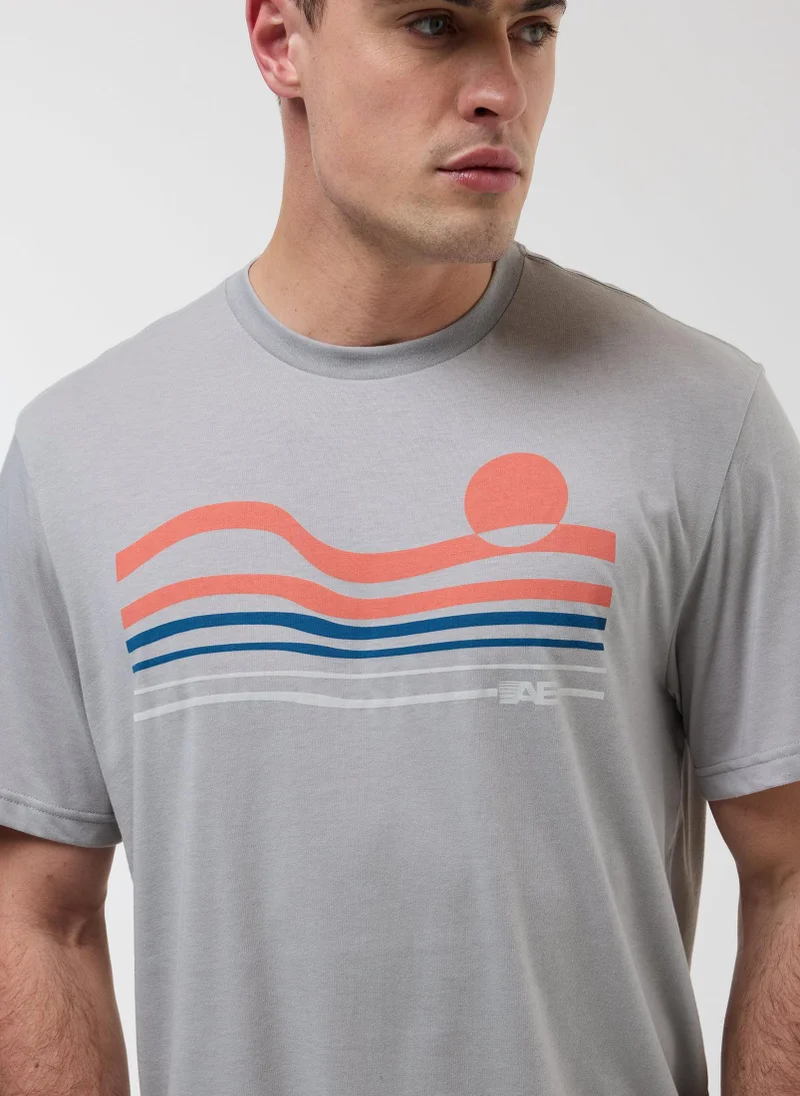 American Eagle Graphic Logo Crew Neck T-Shirt