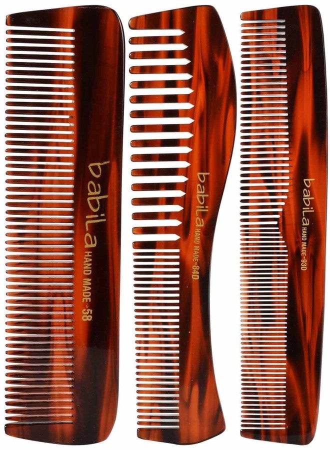 Babila Multicolour Plastic Handmade Comb Set, 40 g (Pack of 5) - Image 1